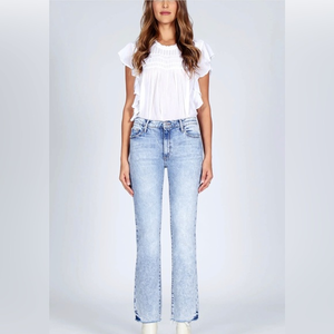 Black Orchid Bardot Straight Fray‎ 11” Mid-rise Jeans Size 30 Retails NWOT $251